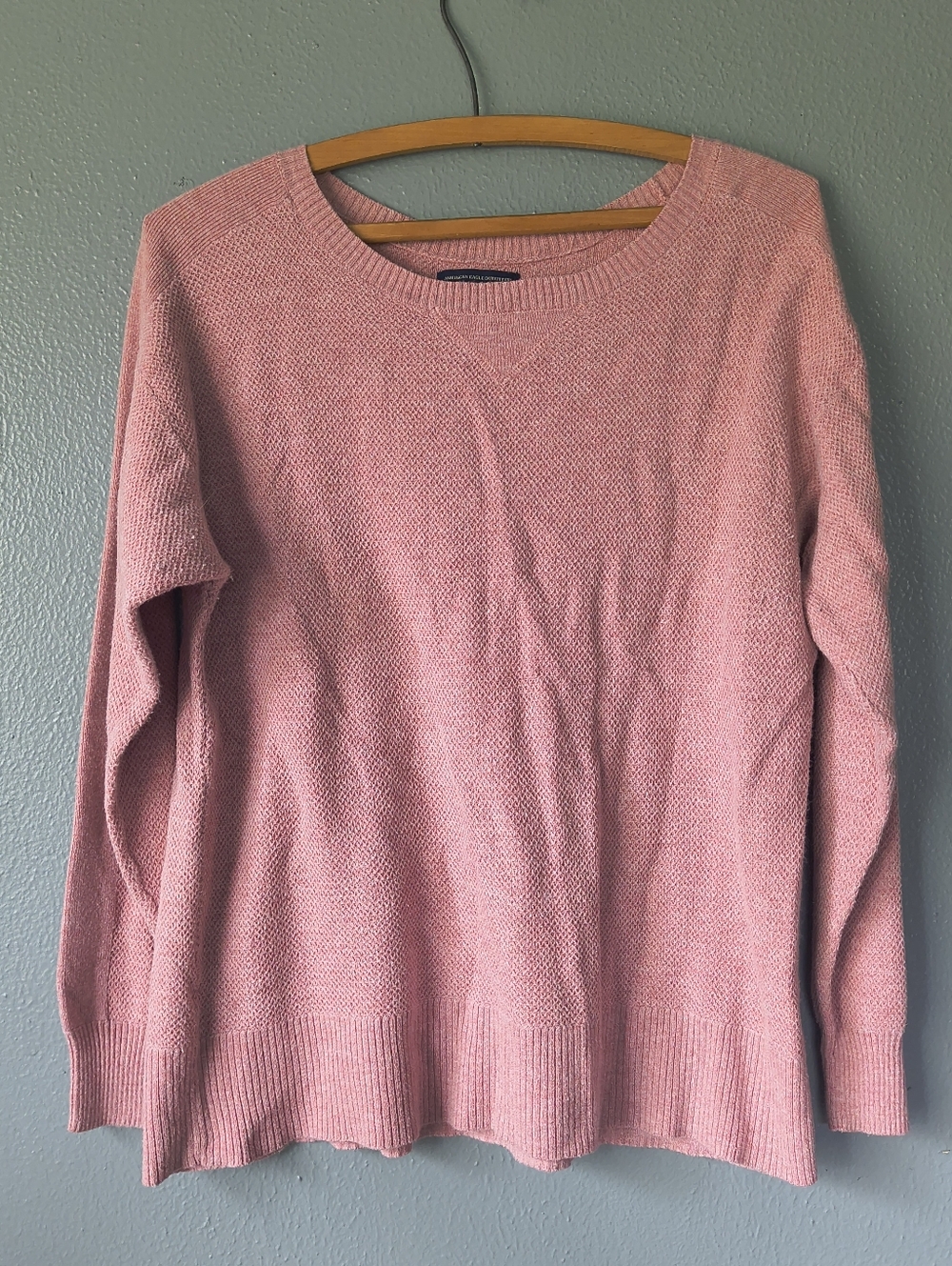 Women's Pink Crewneck Knit Sweater